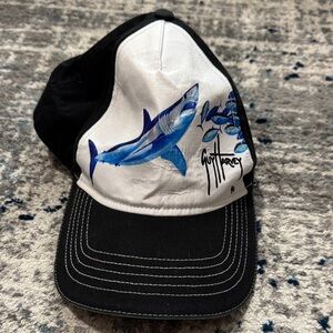 Guy Harvey Blue Shark Design Cap